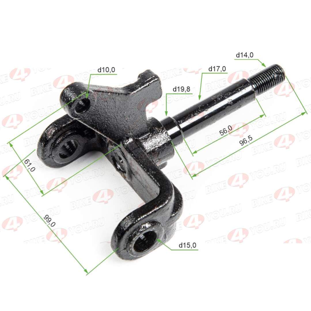 Кулак поворотный левый ATV ALL ROAD (под барабан)